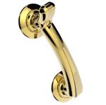 Solid Brass, Bow Style Door Knocker (PB2005)